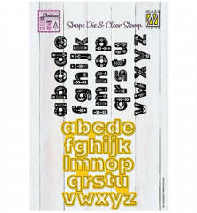 Cutting Die and Clear Stamps Set - Scandinavian Alphabet Lowercase