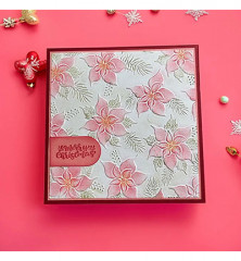 3D Embossing Folder - Scandinavian Christmas - Poinsettia