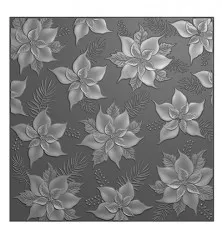 3D Embossing Folder - Scandinavian Christmas - Poinsettia