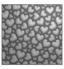 3D Embossing Folder - Pop Up Hearts