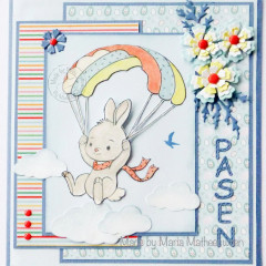 Clear Stamps - Cuties Parachuting Bunny