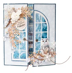 Studio Light - Christmas Cutting Dies - Window Folding Card - Essentials Nr. 1019