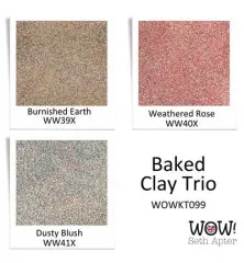 WOW! Trios Set - Baked Clay by Seth Apter