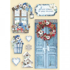 Colored Wooden Frame - Winter Tales Door and Window