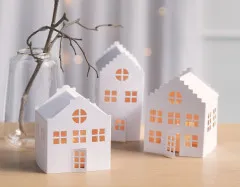 Lichthäuser-Set - weiß