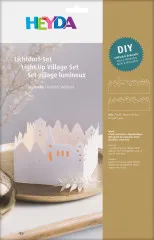 Lichtdorf-Set Leporello - weiß