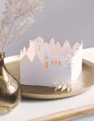 Lichtdorf-Set Leporello - weiß