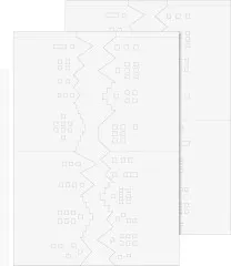 Lichthäuser-Set Leporello - weiß