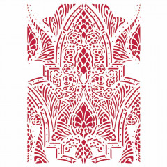 Stamperia A4 Stencil - Romantic Horses Saddle Pattern