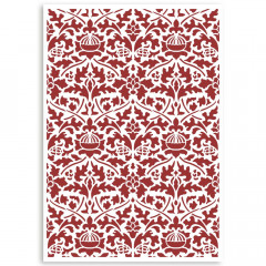 Stamperia A4 Stencil - Casa Granada Wallpaper Pattern