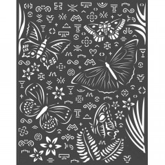 Stamperia Thick Stencil - Amazonia Butterflies