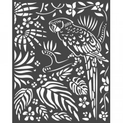 Stamperia Thick Stencil - Amazonia Parrot