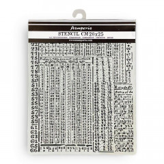 Stamperia Thick Stencil - Fortune - Hieroglyphic