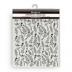 Stamperia Thick Stencil - Lavender - Pattern