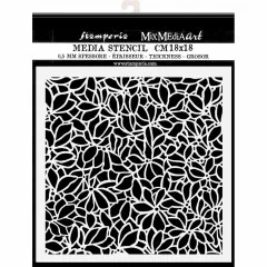 Stamperia 7x7 Thick Stencil - Klimt flower pattern