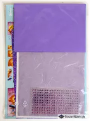 Kartenbastelpackung - Sticker-Corner-Stitch - Violett