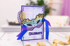 3D Embossing Folder - Masquerade Ball Distressed Chandelier