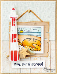 Clear Stamps - Hettys Peek-a-boo - Beach