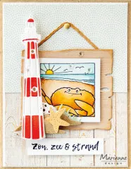 Clear Stamps - Hettys Peek-a-boo - Beach