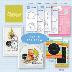 Clear Stamps and Cutting Die - Bär und Pinguin