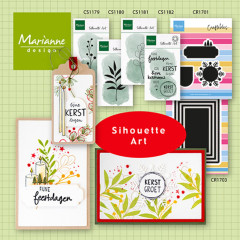 Clear Stamps - Silhouette Art - Laurel