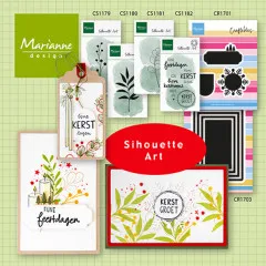 Clear Stamps - Silhouette Art - Laurel