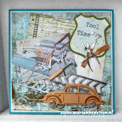 Embossing Folder + Die - Tire Track