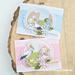 Clear Stamps and Die Set - Elines Störche und Babys