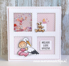 Clear Stamps and Die Set - Elines Störche und Babys