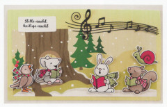 Clear Stamp and Die Set - Elines Animals Singing