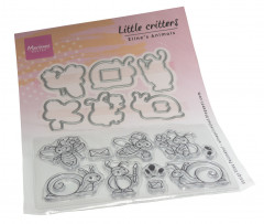 Clear Stamps and Cutting Die - Elines Animals - little critters