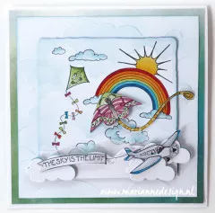 Clear Stamps - Hettys border Sky is the limit