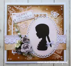 Creatables - Silhouette girl with braids