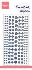 Decoration Enamel Dots - Nachtblauer Glitter