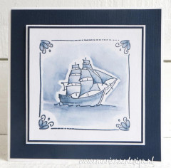 Clear Stamps - Powder Pink Segelboot