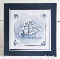 Clear Stamps - Powder Pink Segelboot