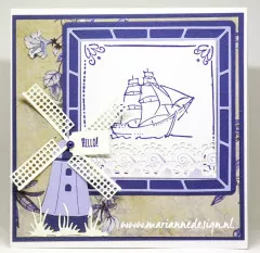 Clear Stamps - Powder Pink Segelboot