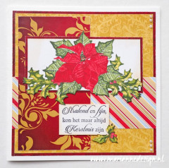 Clear Stamps - Layered Tinys poinsettia