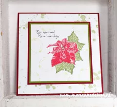 Clear Stamps - Layered Tinys poinsettia