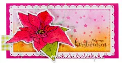 Clear Stamp and Die Set - Tinys Flowers Poinsettia