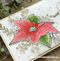 Clear Stamp and Die Set - Tinys Flowers Poinsettia