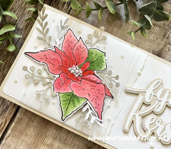 Clear Stamp and Die Set - Tinys Flowers Poinsettia