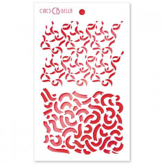 Ciao Bella Texture Stencil - Ribbons