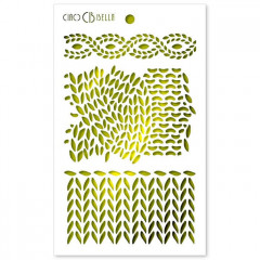 Ciao Bella Texture Stencil - Knitting