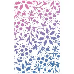 Ciao Bella Texture Stencil - Winter Flowers