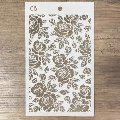 Texture Stencil 5x8 - Rosebush