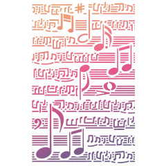 Texture Stencil 5x8 - Musical Score