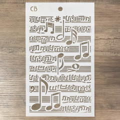 Texture Stencil 5x8 - Musical Score