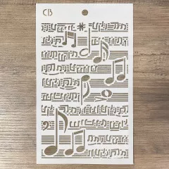 Texture Stencil 5x8 - Musical Score