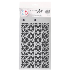 Ciao Bella Texture Stencil - Vintage Filigree Pattern